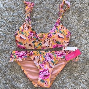 Floral bathing suit